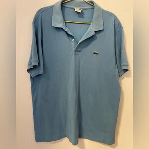 Lacoste Polo Men’s Blue  short Sleeve Classic Fit  Size 6